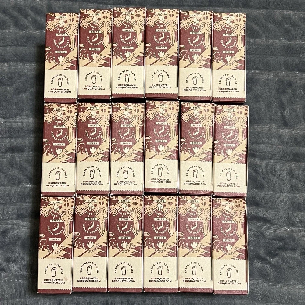 LOT OF 18 Dr. Squatch Limited Edition Frosty Peppermint Bars of Soap -GREAT DEAL